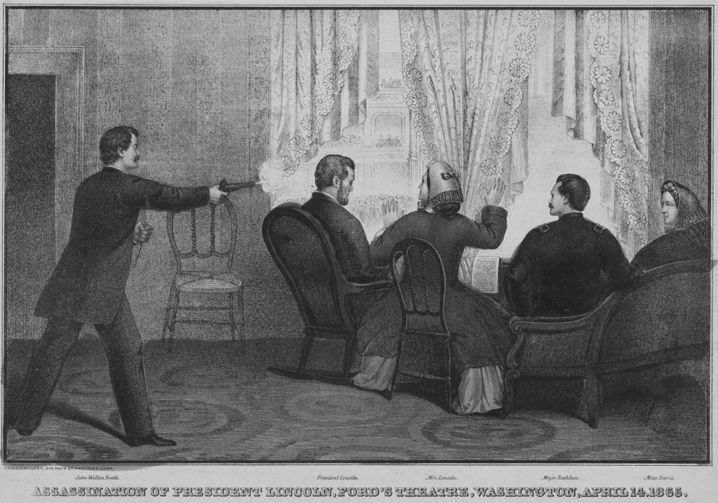 The assassination of Abraham Lincoln

