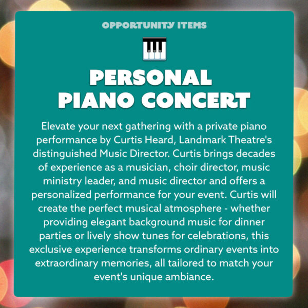 Personal Piano Concert