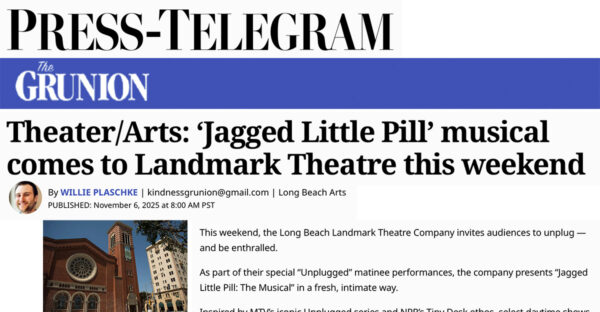 Jagged Little Pill feature in the Press Telegram